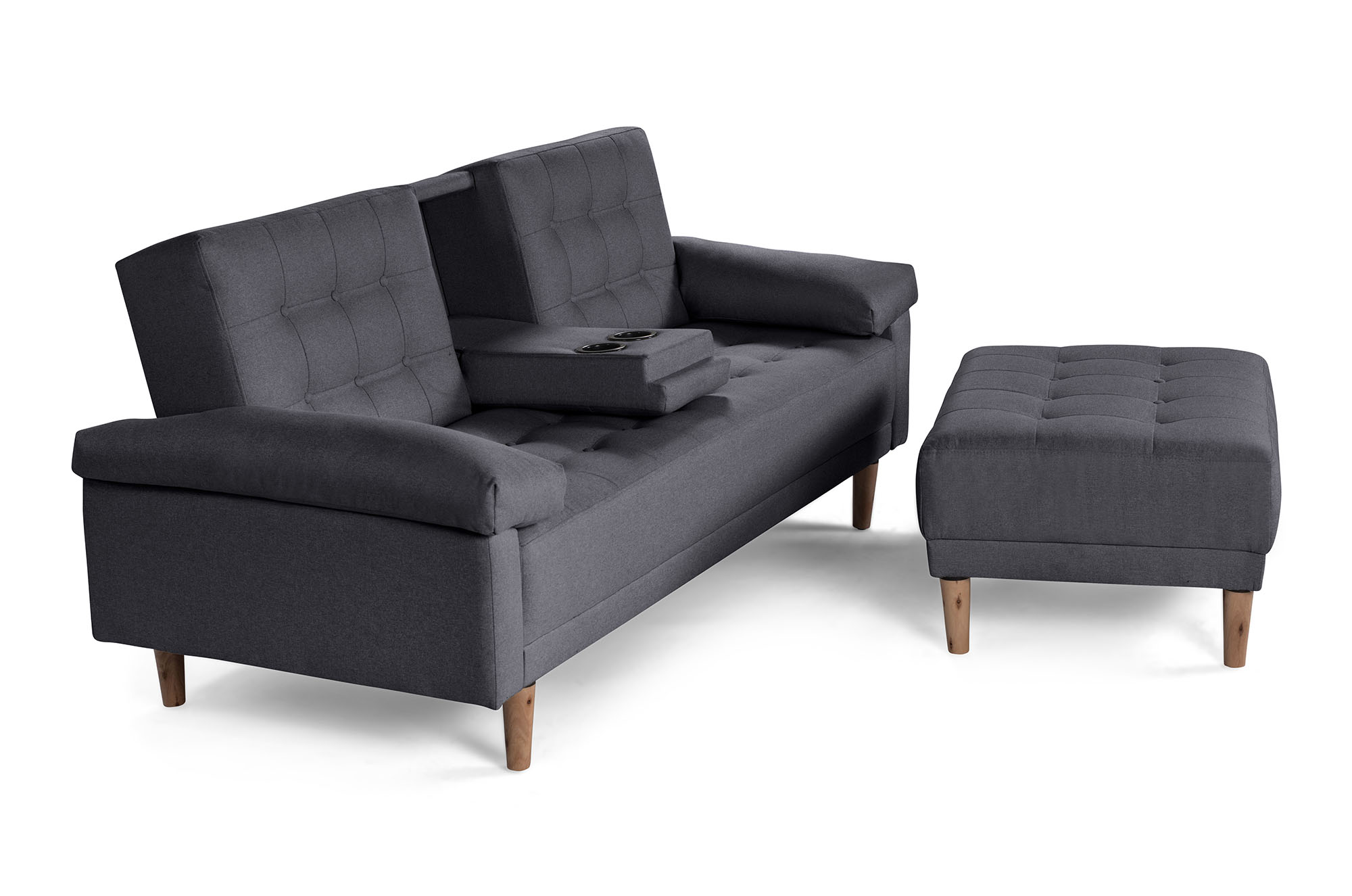 Sala Modular Praia Gris Oxford Makora Essentials de lino reversible