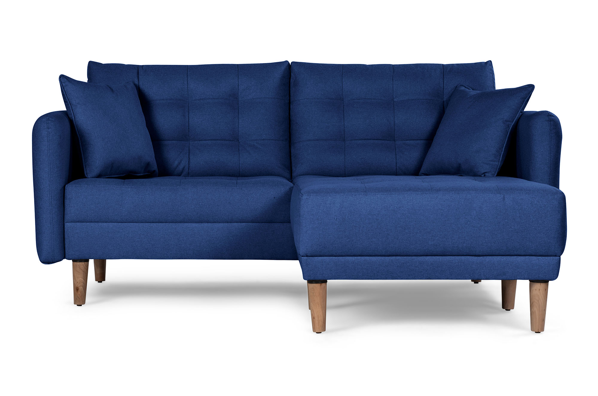Sala Modular Cinnamon Azul Makora Essentials de lino reversible