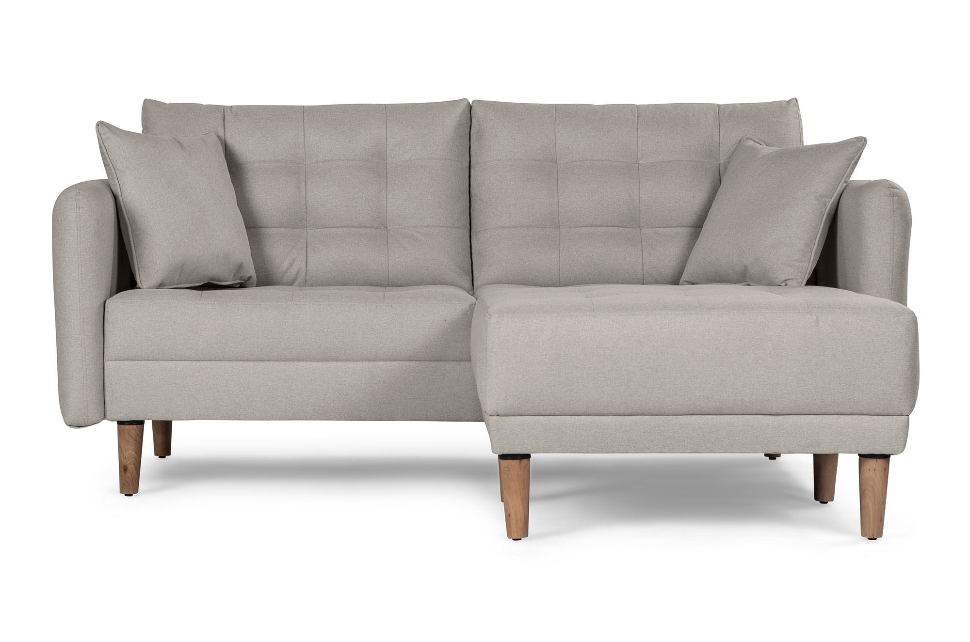 Sala Modular Cinnamon Gris Claro Makora Essentials de lino reversible