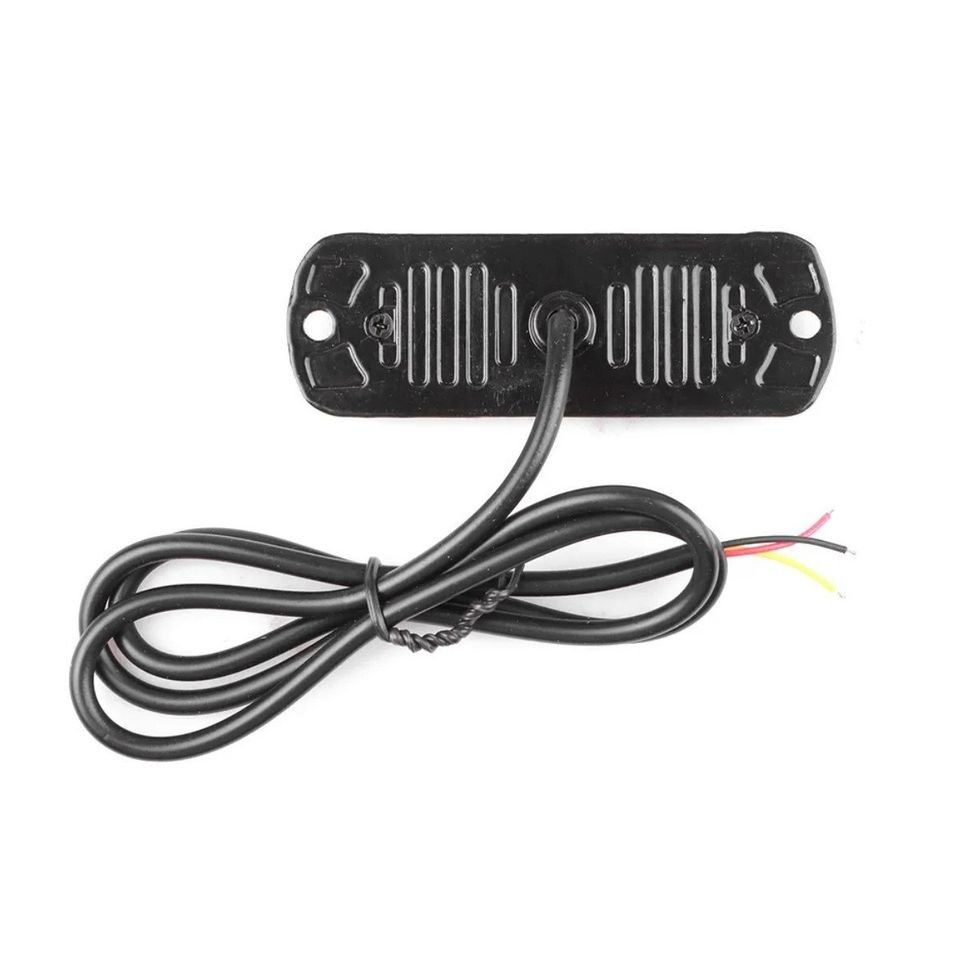 Luz estroboscópica roja advertencia coche camión moto barra de luz intermitente 12V 4 Led auto.