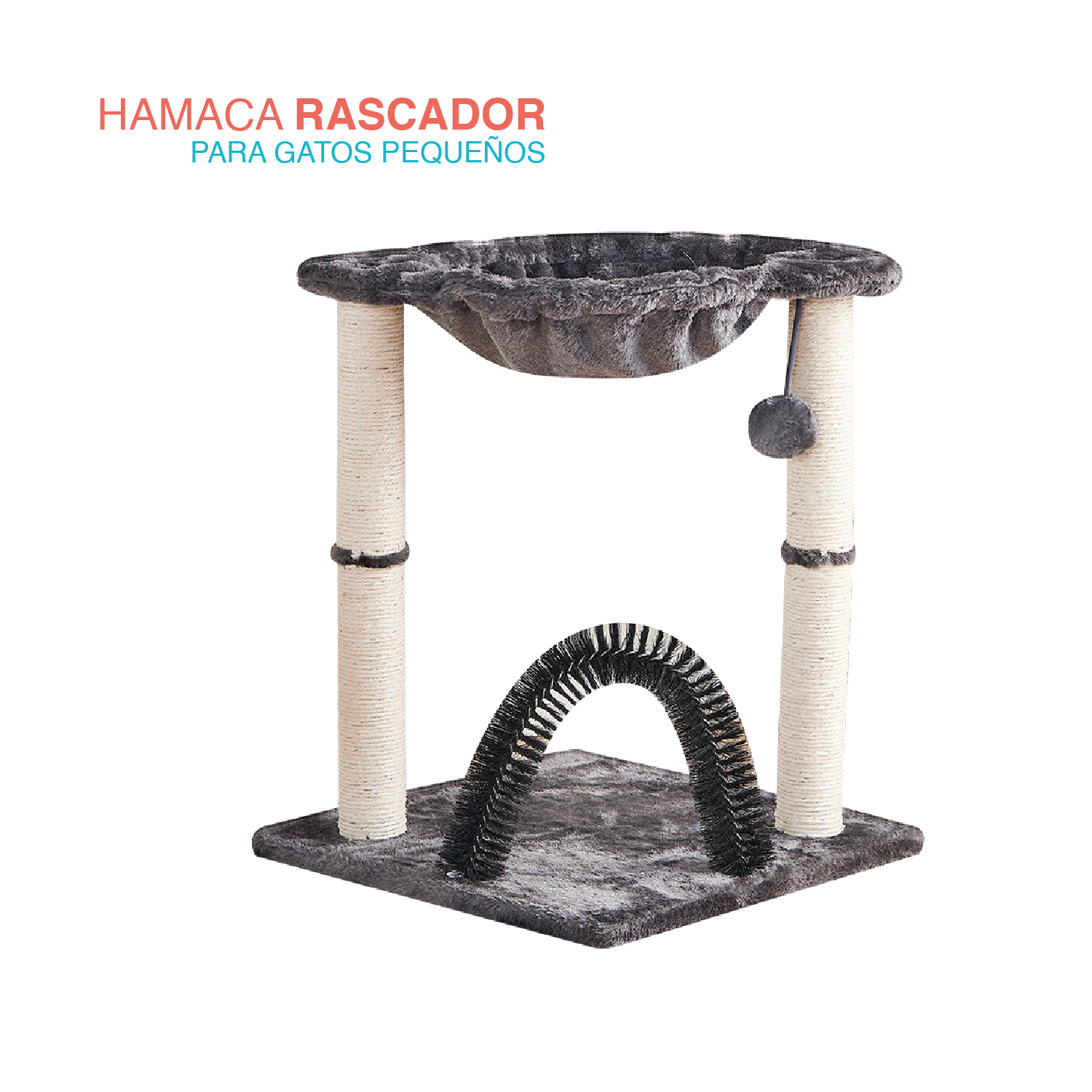 Hamaca con rascador Siamés para gato