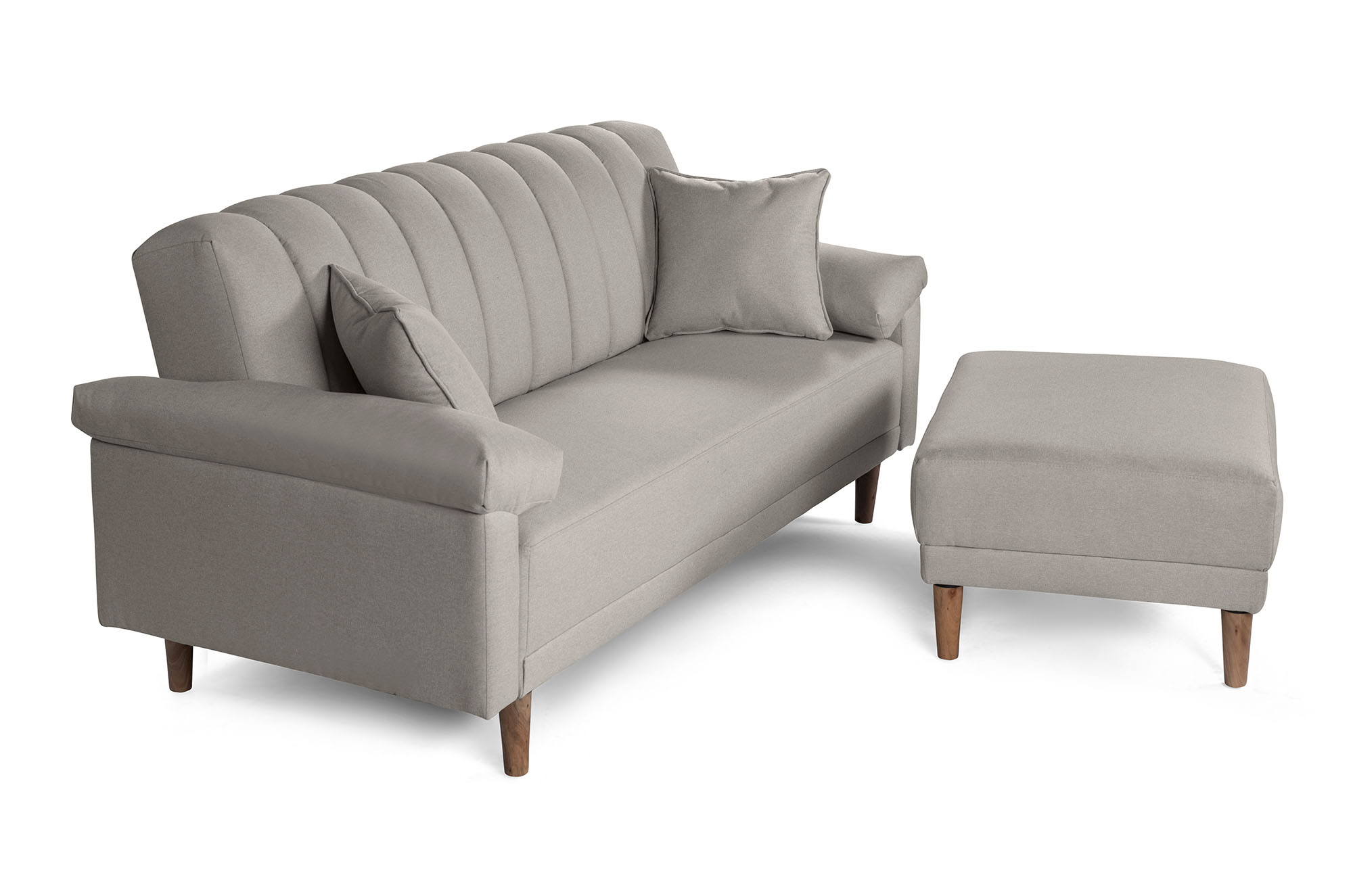 Sala Modular Calatrava Gris Claro Makora Essentials de lino reversible