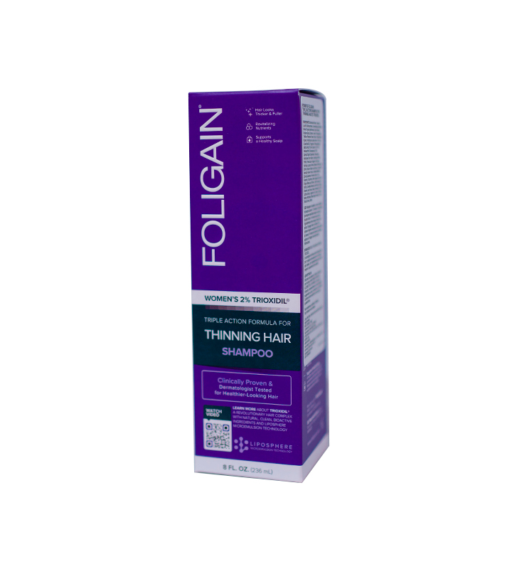 Foligain Shampoo con 2% Trioxidil para Cabello más Denso y fuerte para Mujeres
