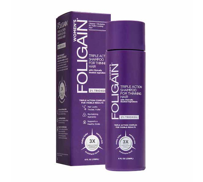 Foligain Shampoo con 2% Trioxidil para Cabello más Denso y fuerte para Mujeres