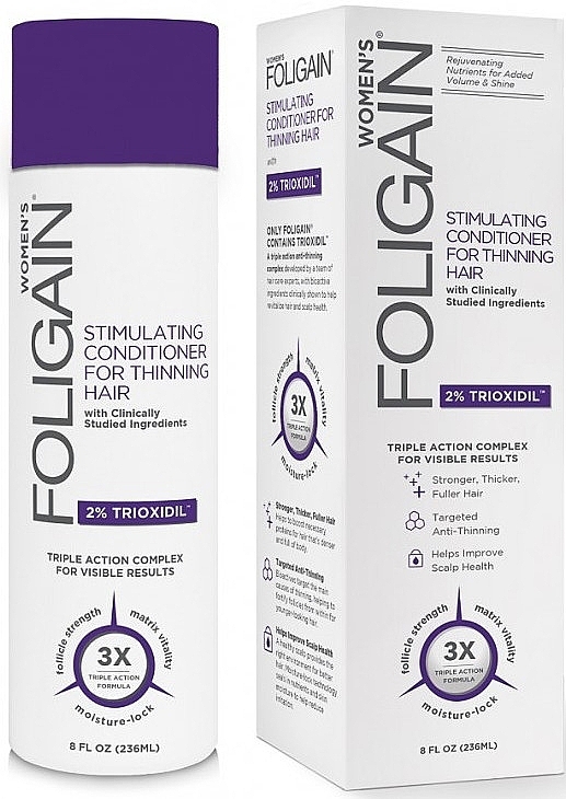 FOLIGAIN ACONDICIONADOR PARA EL RECRECIMIENTO DEL CABELLO Para Mujeres con 2% Trioxidil®