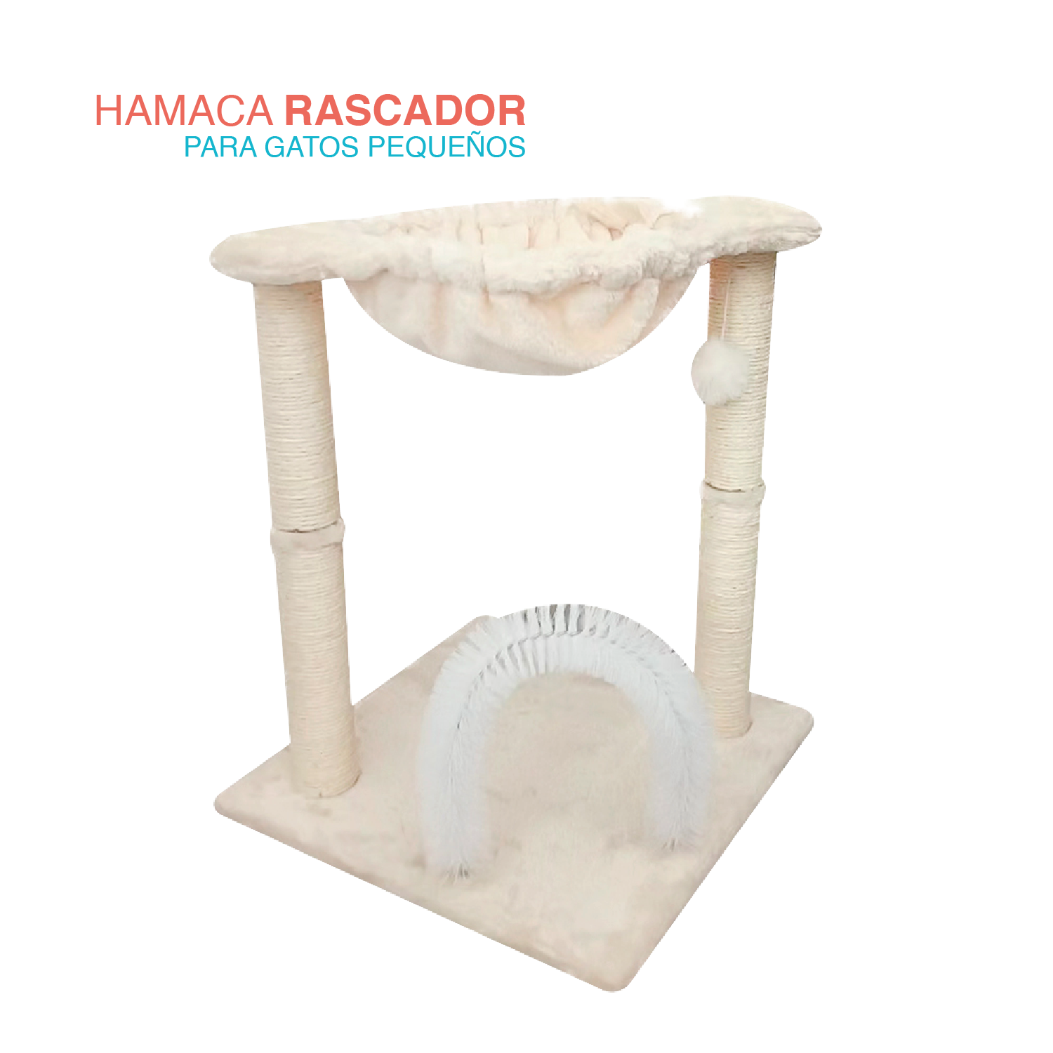 Hamaca con rascador Siamés para gato