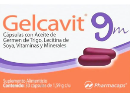 Gelcavit 9 Meses, 1,59g c/u con 30 Cápsulas (2 cajas) 