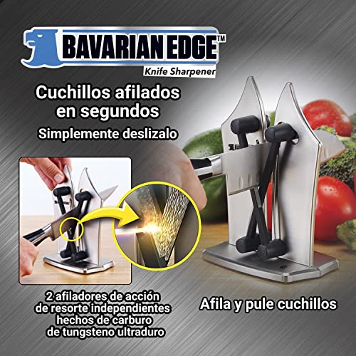 Afilador de Cuchillos Profesional Bavarian Edge Tv Ofertas Manual, Afila, Accesorio de Cocina, Afilador Manual de Cocina para cualquier tipo de Cuchillos