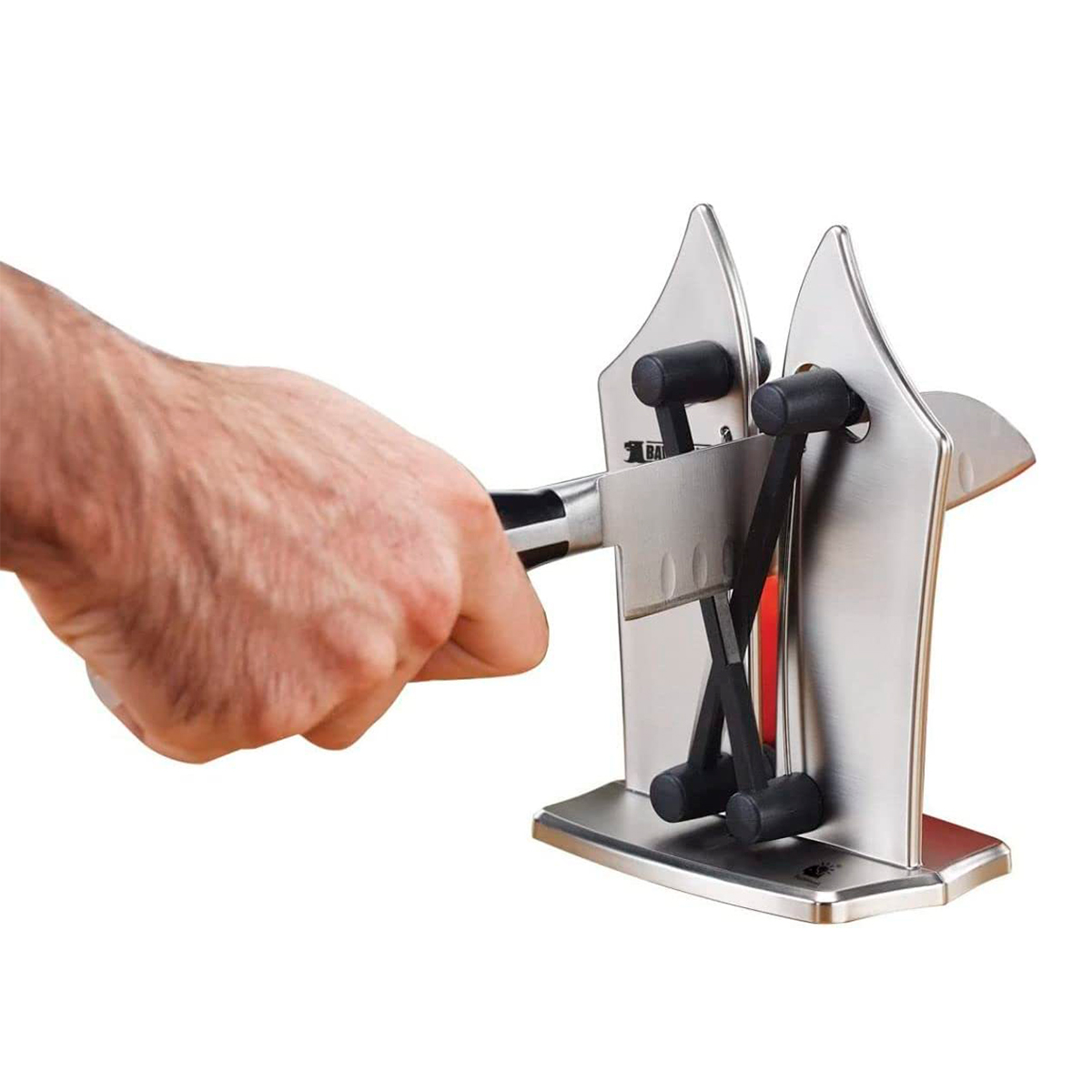 Afilador de Cuchillos Profesional Bavarian Edge Tv Ofertas Manual, Afila, Accesorio de Cocina, Afilador Manual de Cocina para cualquier tipo de Cuchillos