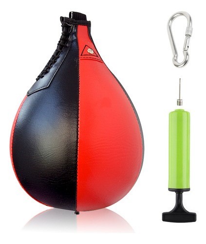 Boxeo Profesional Colgando Cuerda Elástica Pelota De Boxeo rojo/negro