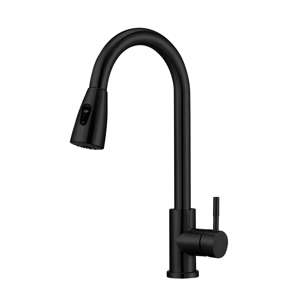 Grifo Cocina Monomando Extraíble Tarja Inoxidable Negro Mate