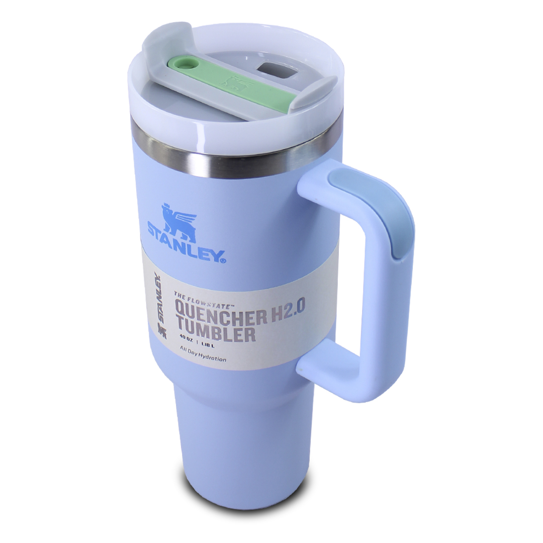 Vaso Termico Stanley Color azul De Acero Inoxidable 40oz Con Popote.