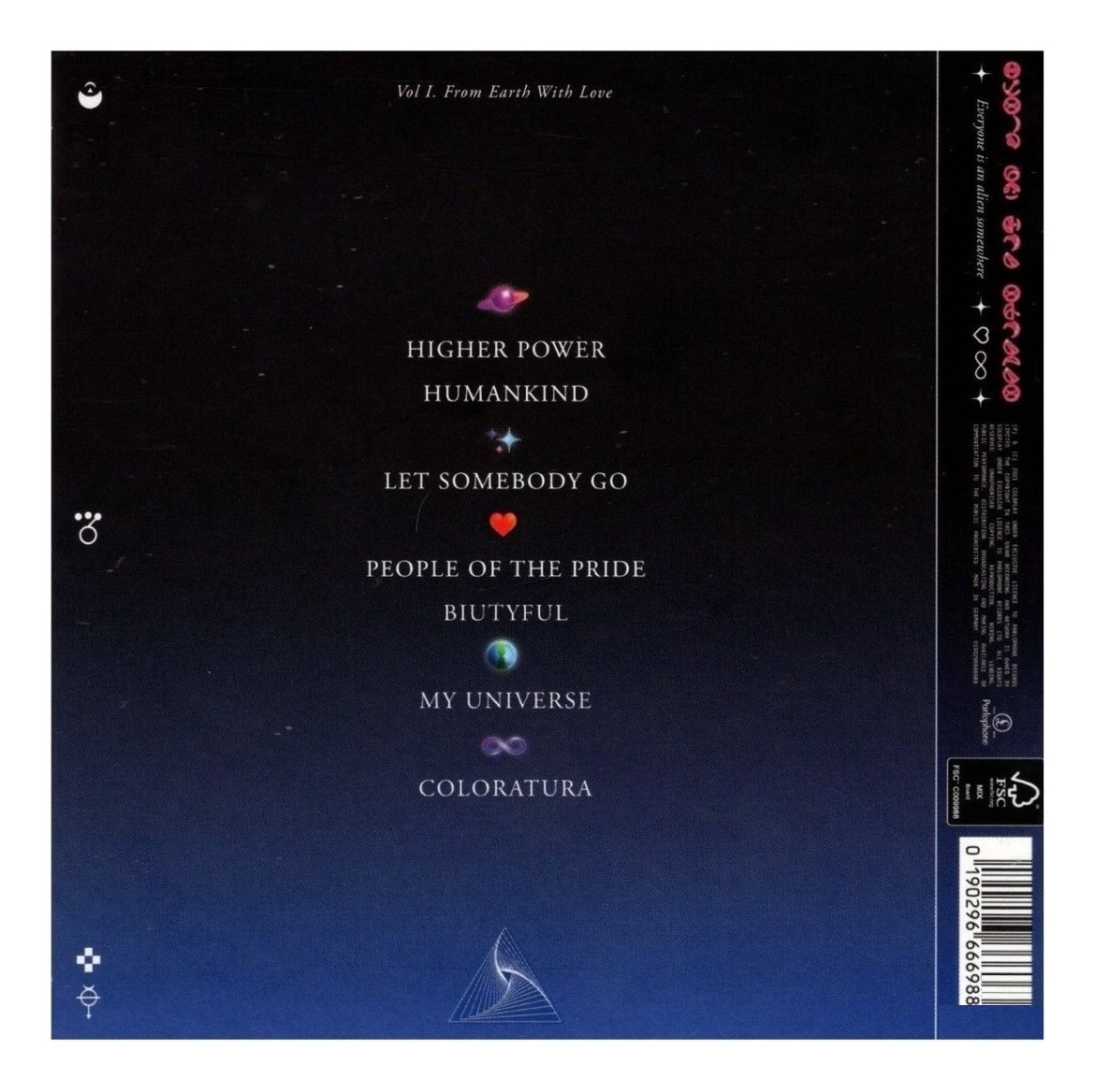 Coldplay - Music Of The Spheres - Disco Cd (12 Canciones).