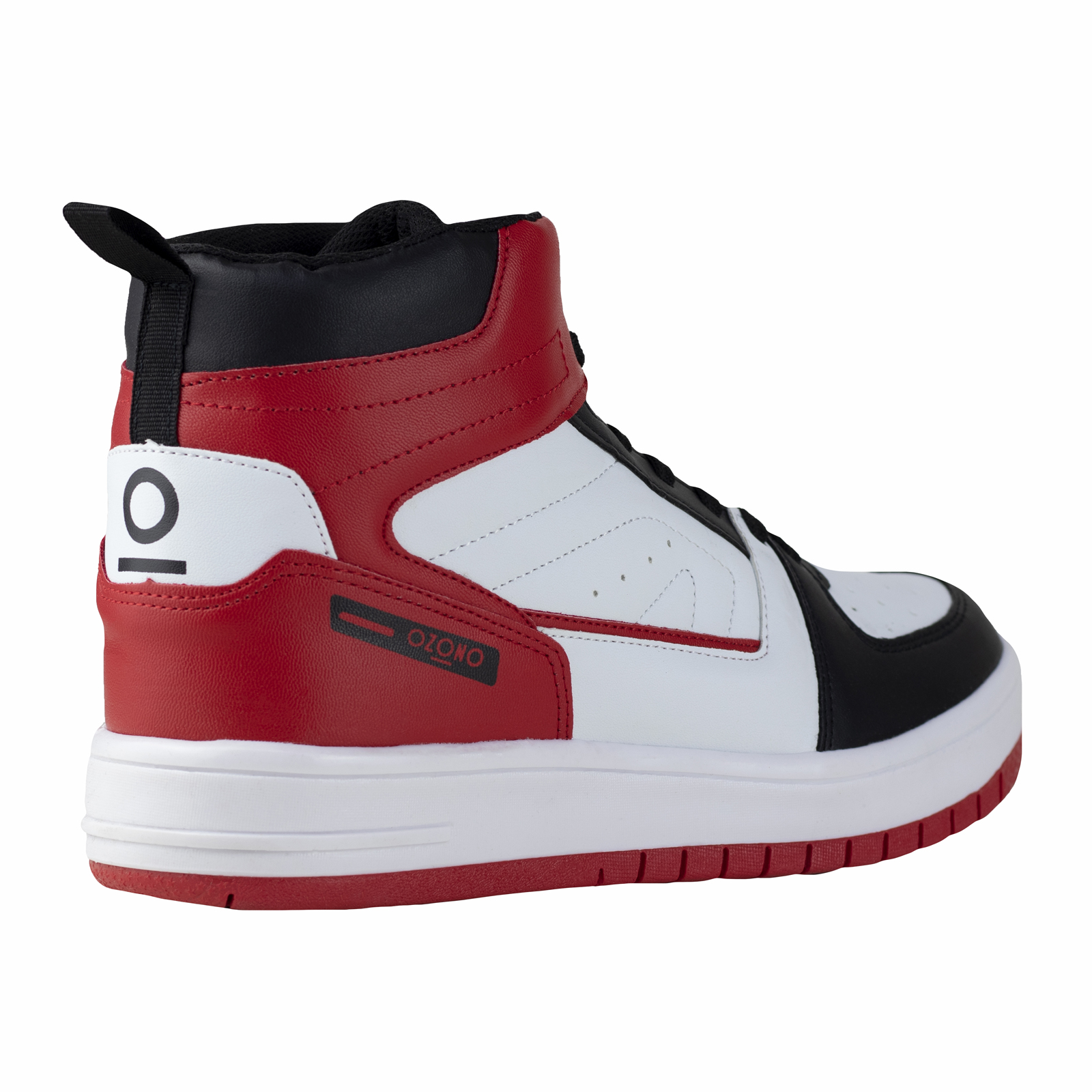 Sneakers De Bota Urbano Hombre Capa De Ozono 655201 Blanco Rojo