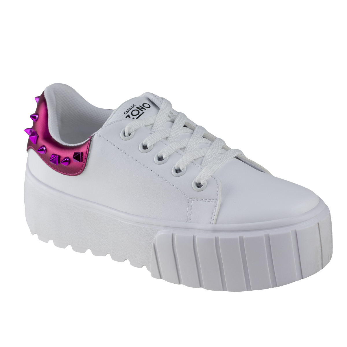 Tenis Blanco Mujer Urbano Suela Gruesa Capa De Ozono 651101