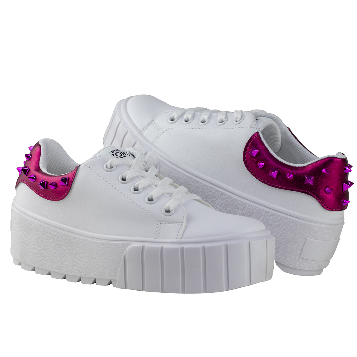 Tenis Blanco Mujer Urbano Suela Gruesa Capa De Ozono 651101