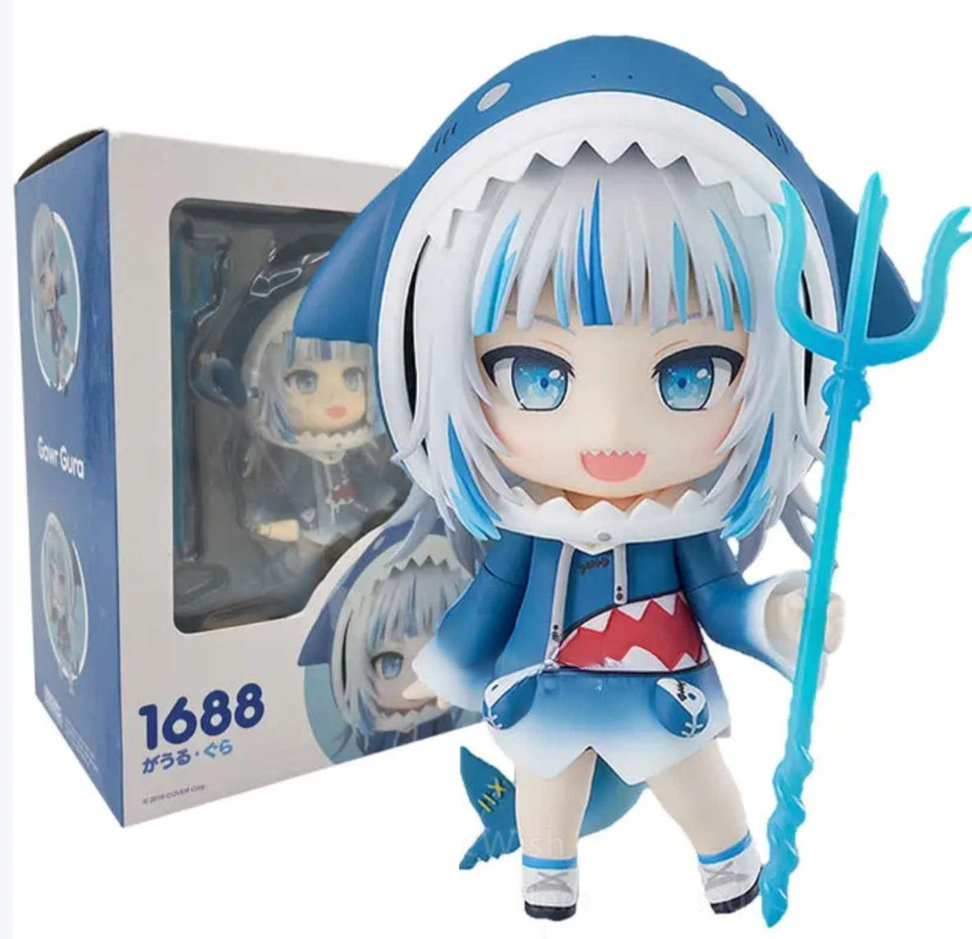 Gawr Gura 1688 Sharkd Nendoroid Figura Anime Youtuber Vtuber