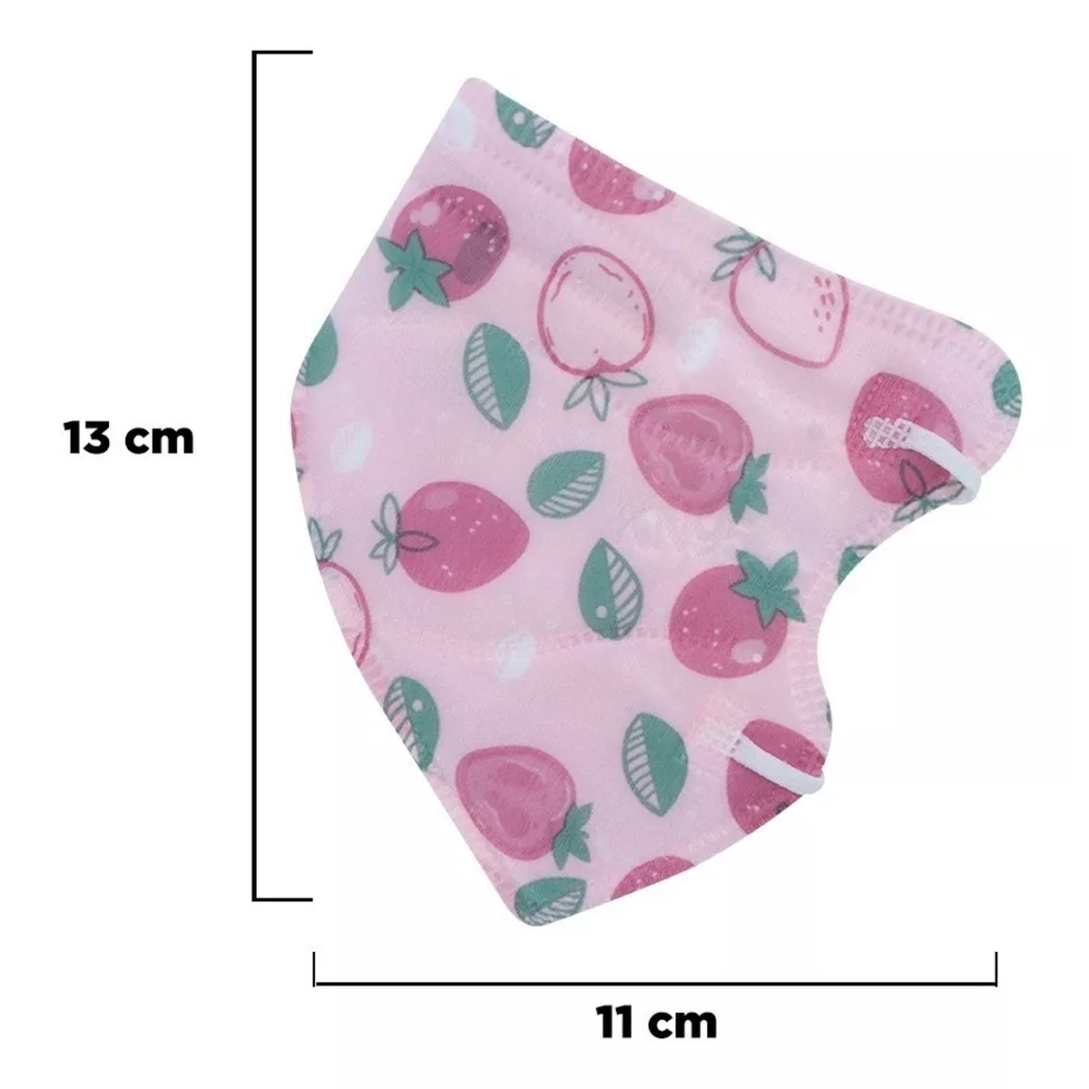 Cubrebocas Kn95 Niños Mascarillas Tomods 10 Pzs Rosa De Niña Rosa Fresas
