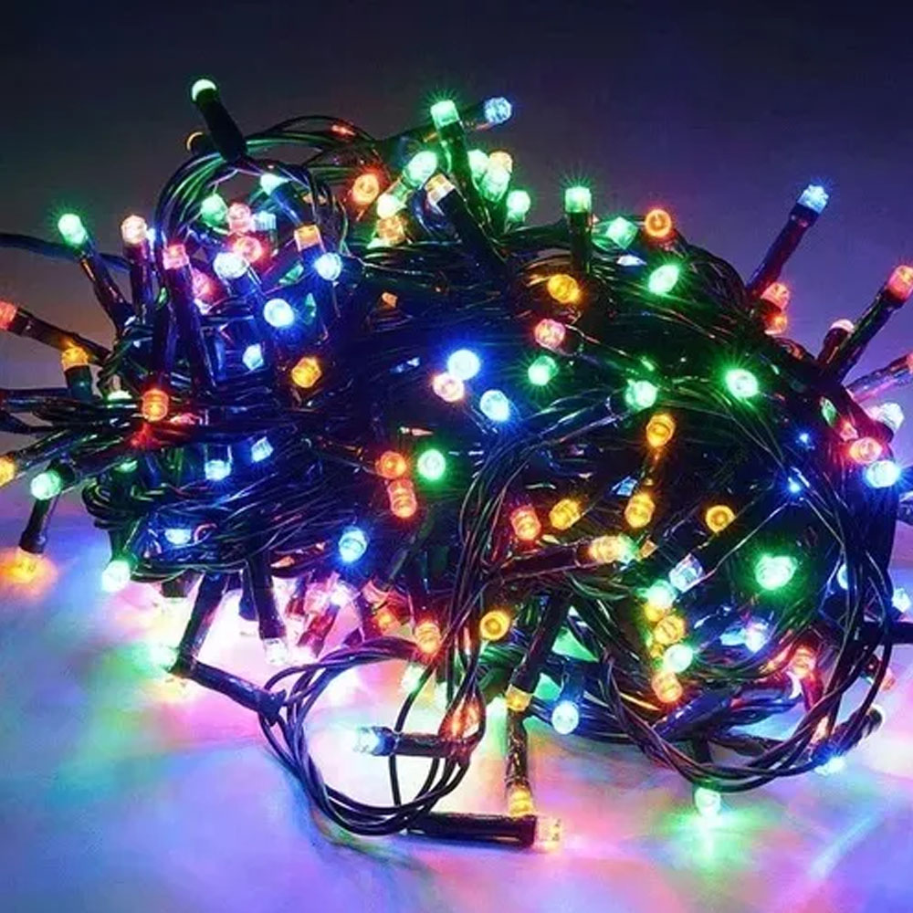 Serie de Luces Navideñas Led 50 Focos Luz Multicolor brillante