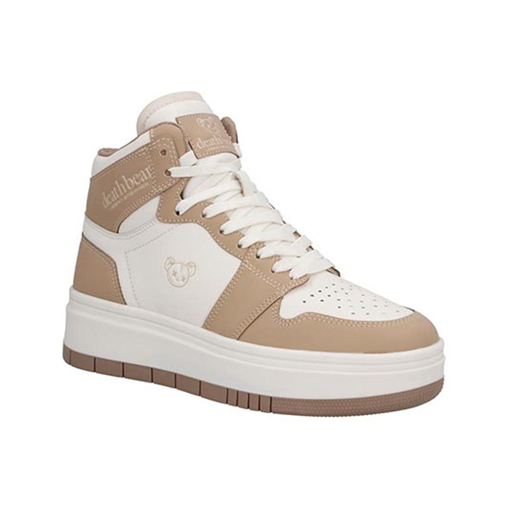 Tenis DEATH BEAR 333 Dama Urbano Latte Camel Tenis Mujer Plataforma Talla 22 a 22.5