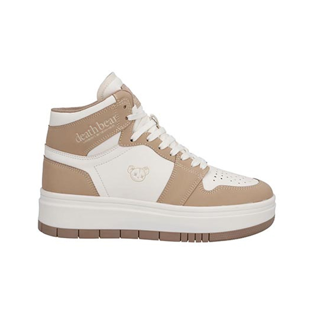 Tenis DEATH BEAR 333 Dama Urbano Latte Camel Tenis Mujer Plataforma Talla 22 a 22.5