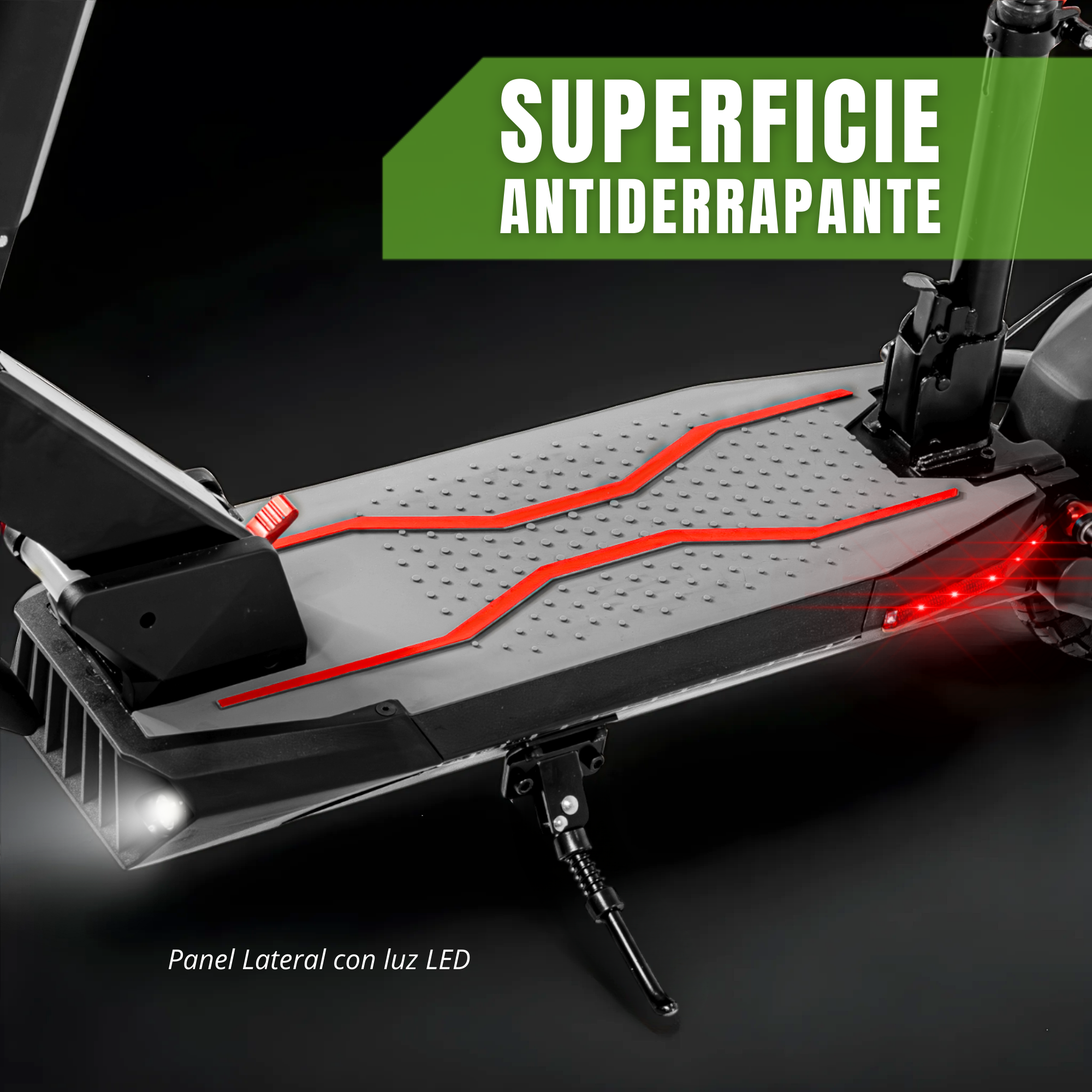 Scooter Electrico Plegable e-Be Asiento Vel 50km/h Luz Led 600 W