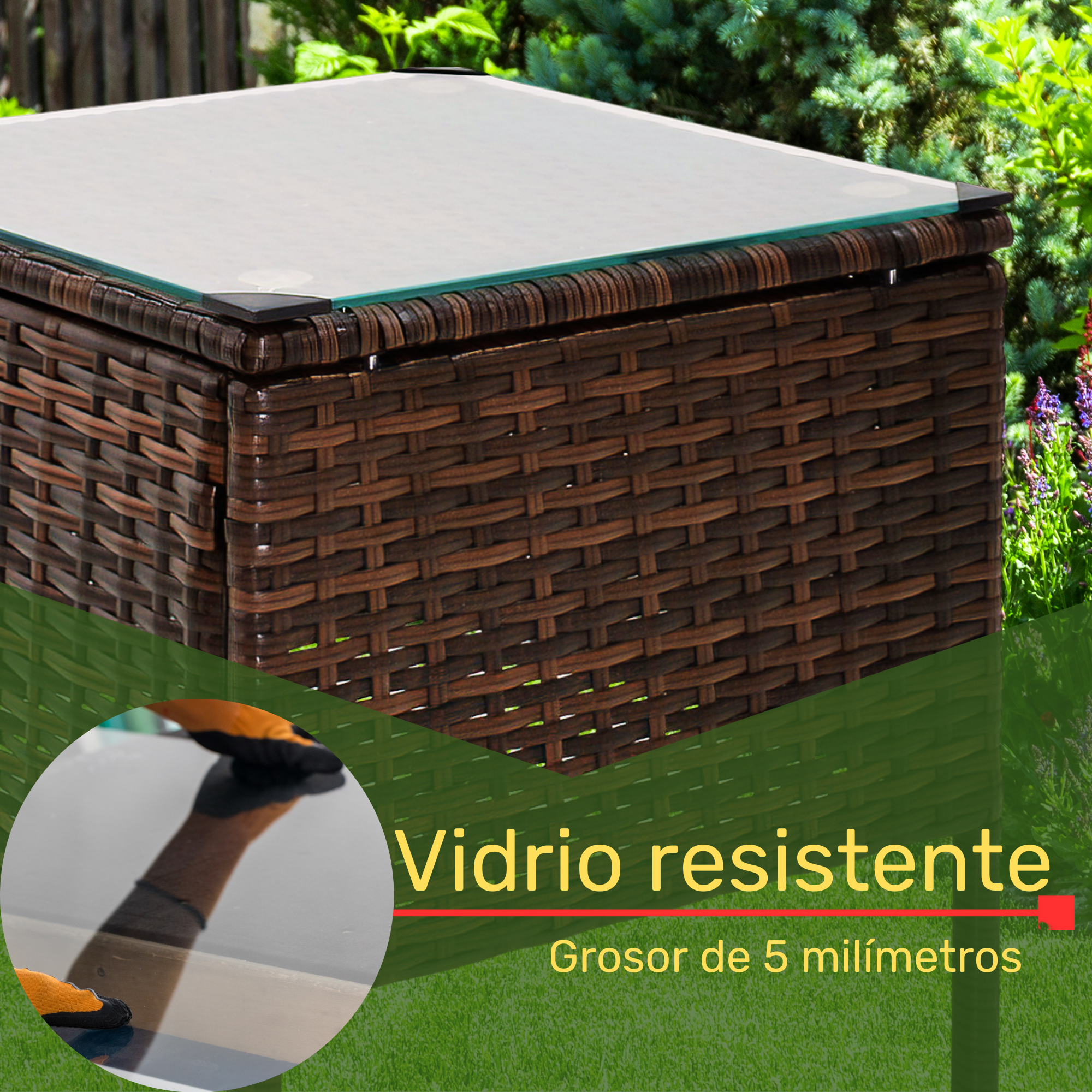 Sala Café Para Exterior Jardin Patio Terraza 3 Pzs + Cojines