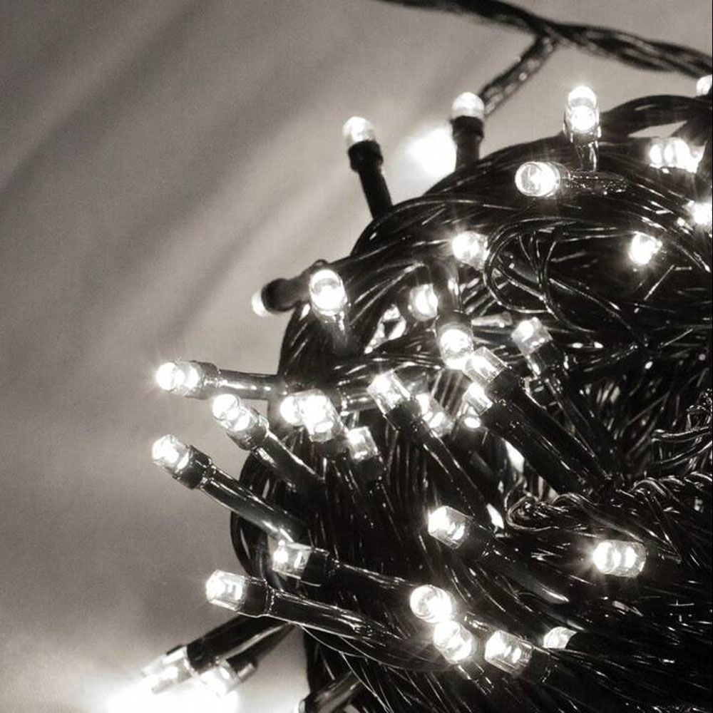 Serie de Luces Navideñas Led 300 Focos Luz Blanca brillante