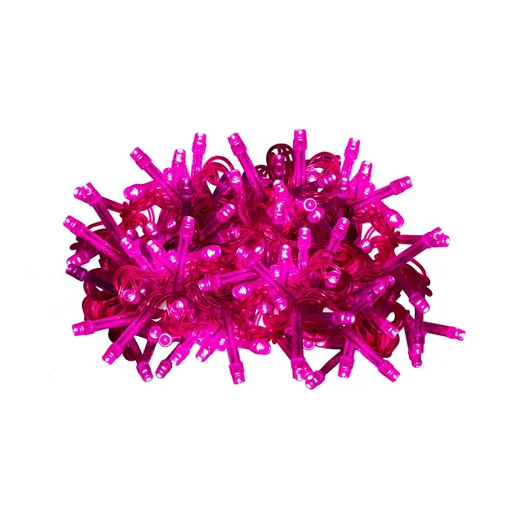 Serie de Luces Navideñas Led 300 Focos Luz Rosa brillante