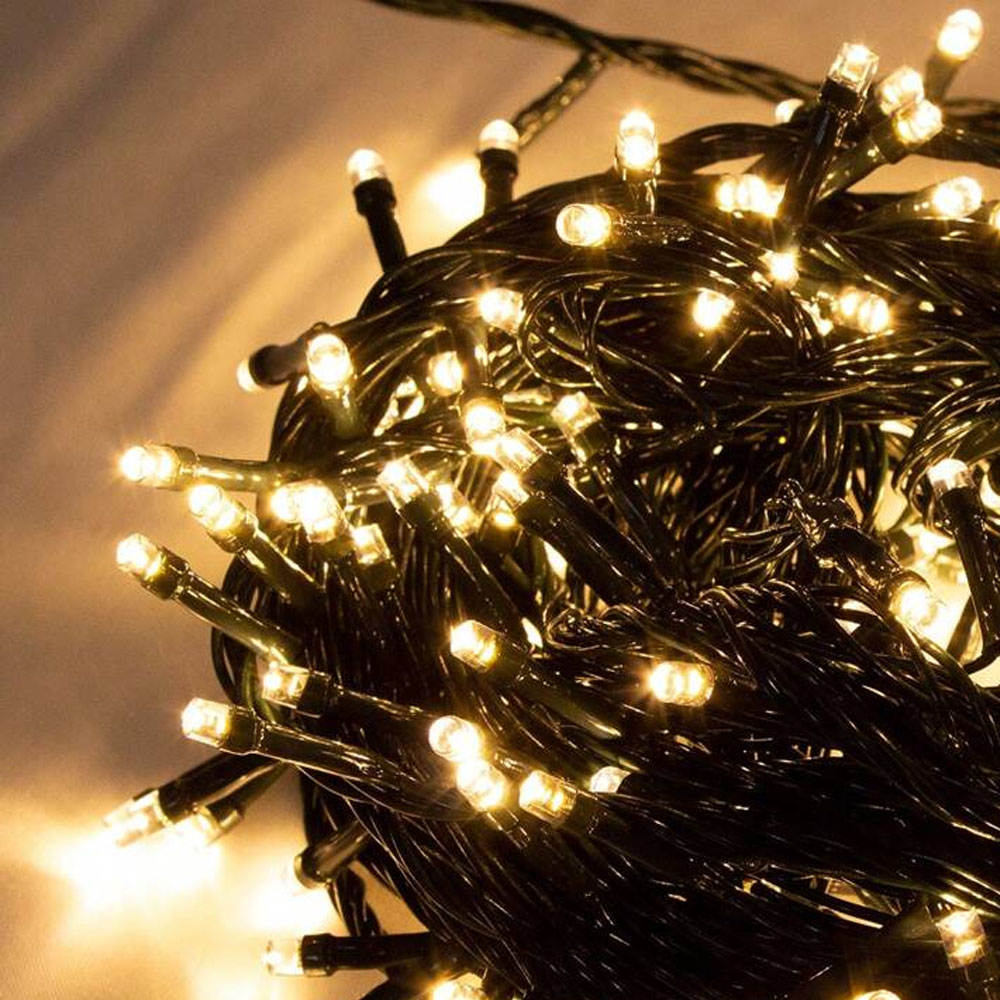 Serie de Luces Navideñas Led 200 Focos Luz Calida brillante