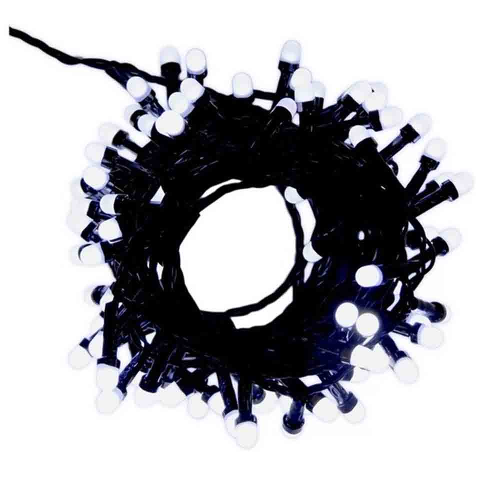 Serie de Luces Navideñas Led 50 Focos V8 Luz Blanca brillante