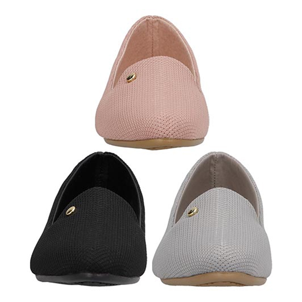 Zapatilla Baleriana COSMO PARIS by BESER 203 Dama 3pack Zapatilla de Piso Casual 3par