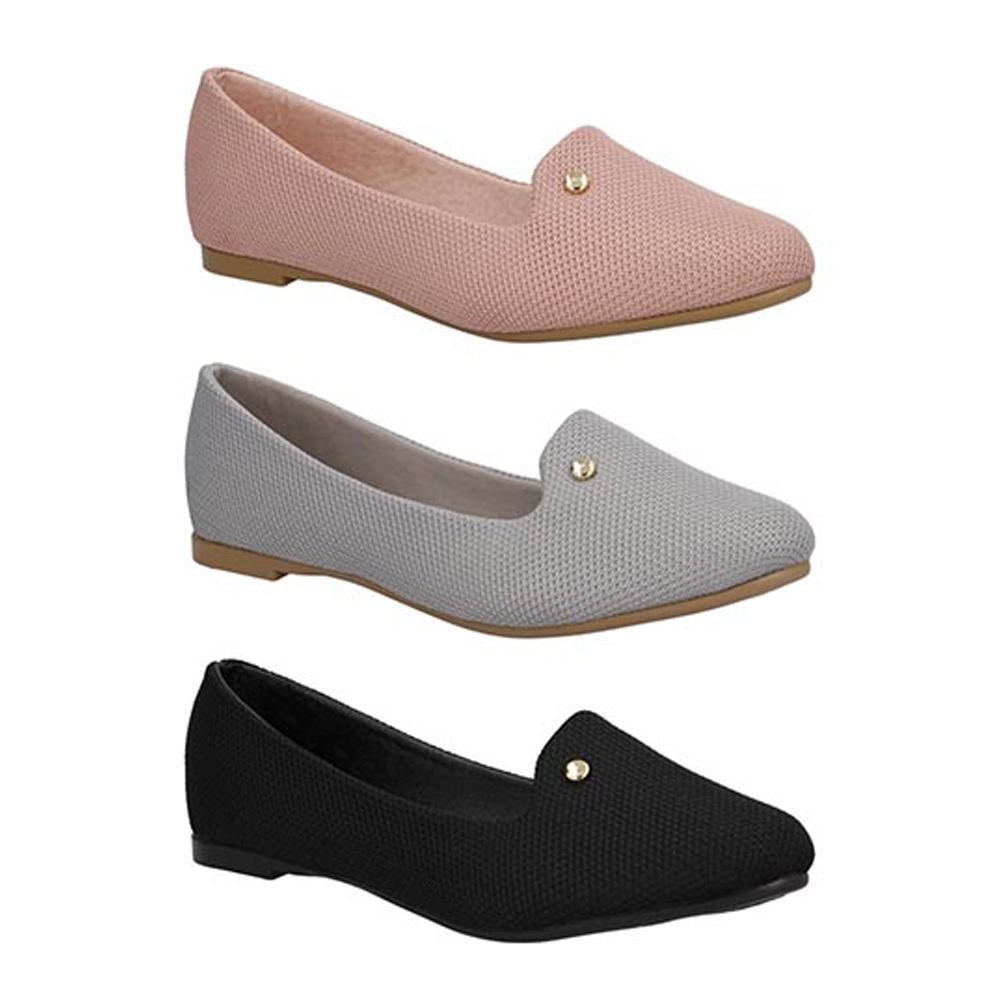 Zapatilla Baleriana COSMO PARIS by BESER 203 Dama 3pack Zapatilla de Piso Casual 3par