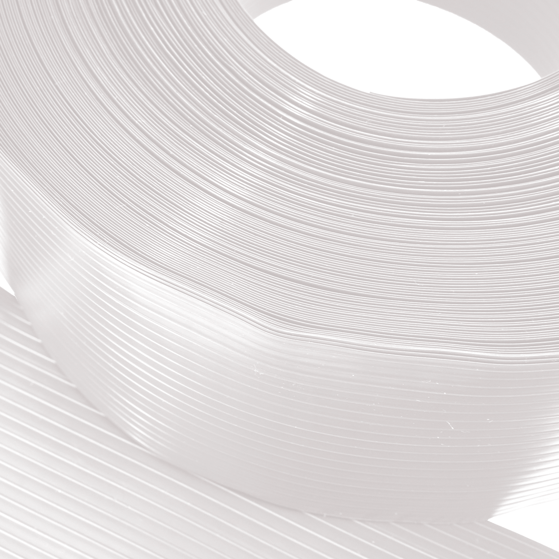 Cinta Rompevientos para malla ciclonica con protección U.V. de plástico con resina 100 virgen Karlen para protección y privacidad para cercas rejas, Color Blanco, 3 Metros