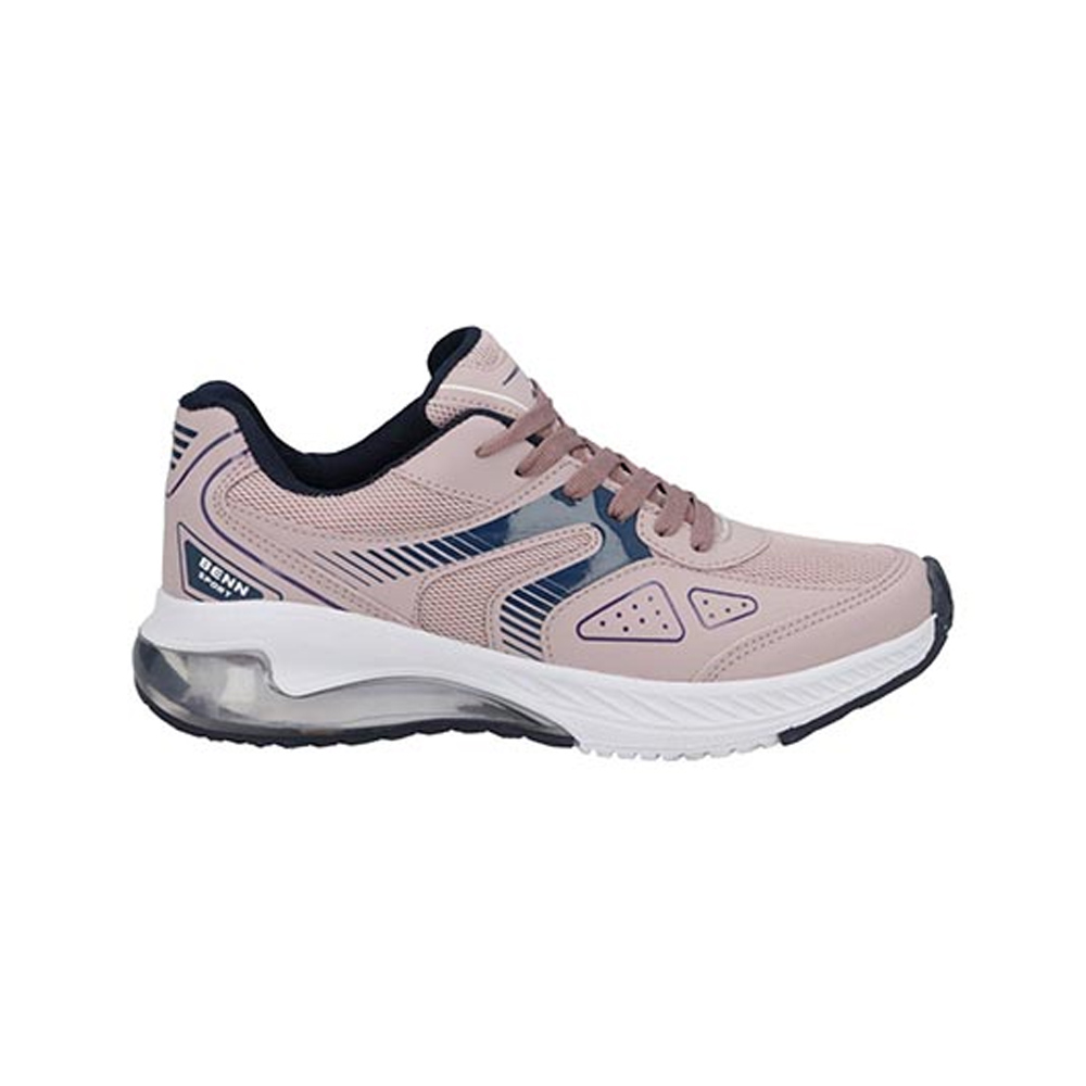 Tenis Benn Sport 806 Para Mujer Deportivo Gym Textil Dama Color Taro/Marino Talla 22 a 26.5 