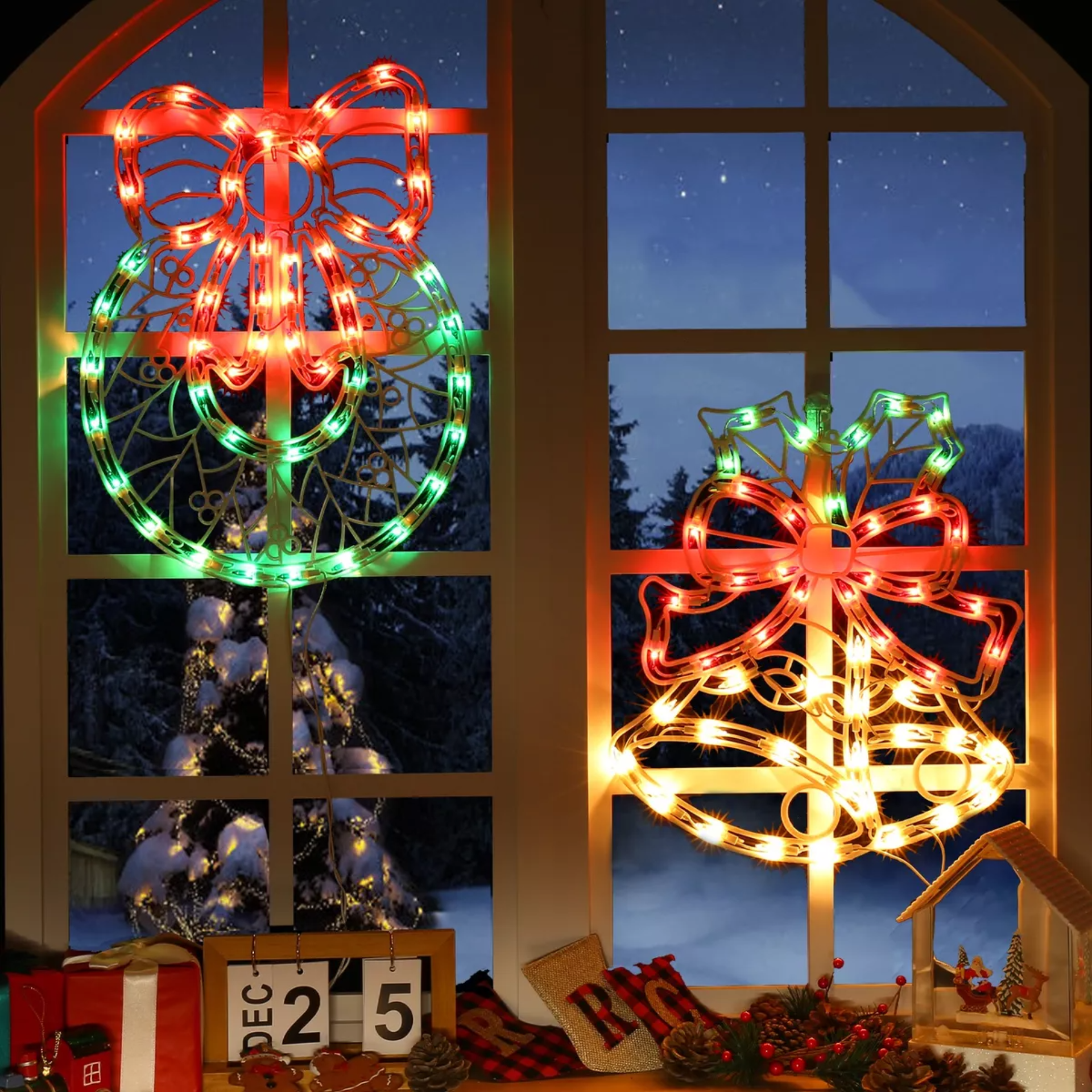 Decoración Ventanas Navidad