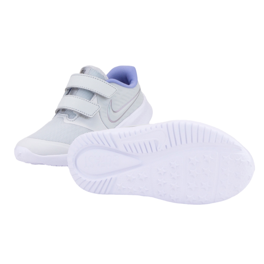 TENIS NIKE DE BEBE STAR RUNNER GRIS/NIÑAS AT1803-007