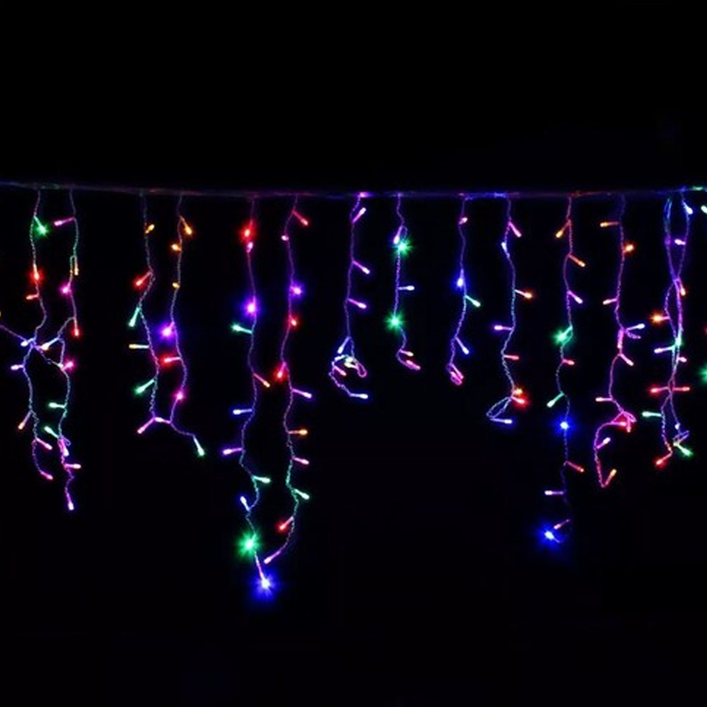 Cascada de Luces Navideñas Led 200 Focos Luz Multicolor brillante
