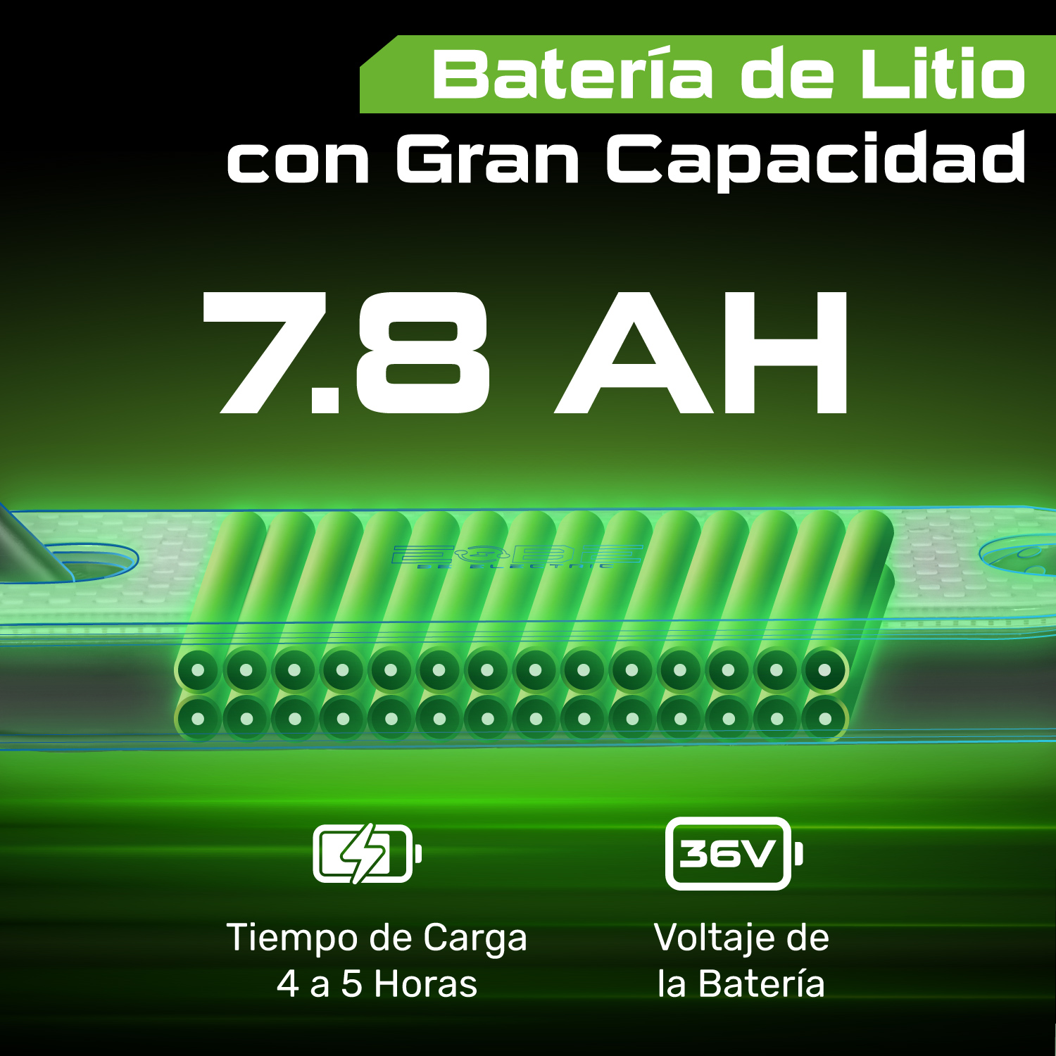 Scooter Electrico Plegable Pantalla Lcd 30km/h Luz Led 350 W Negro