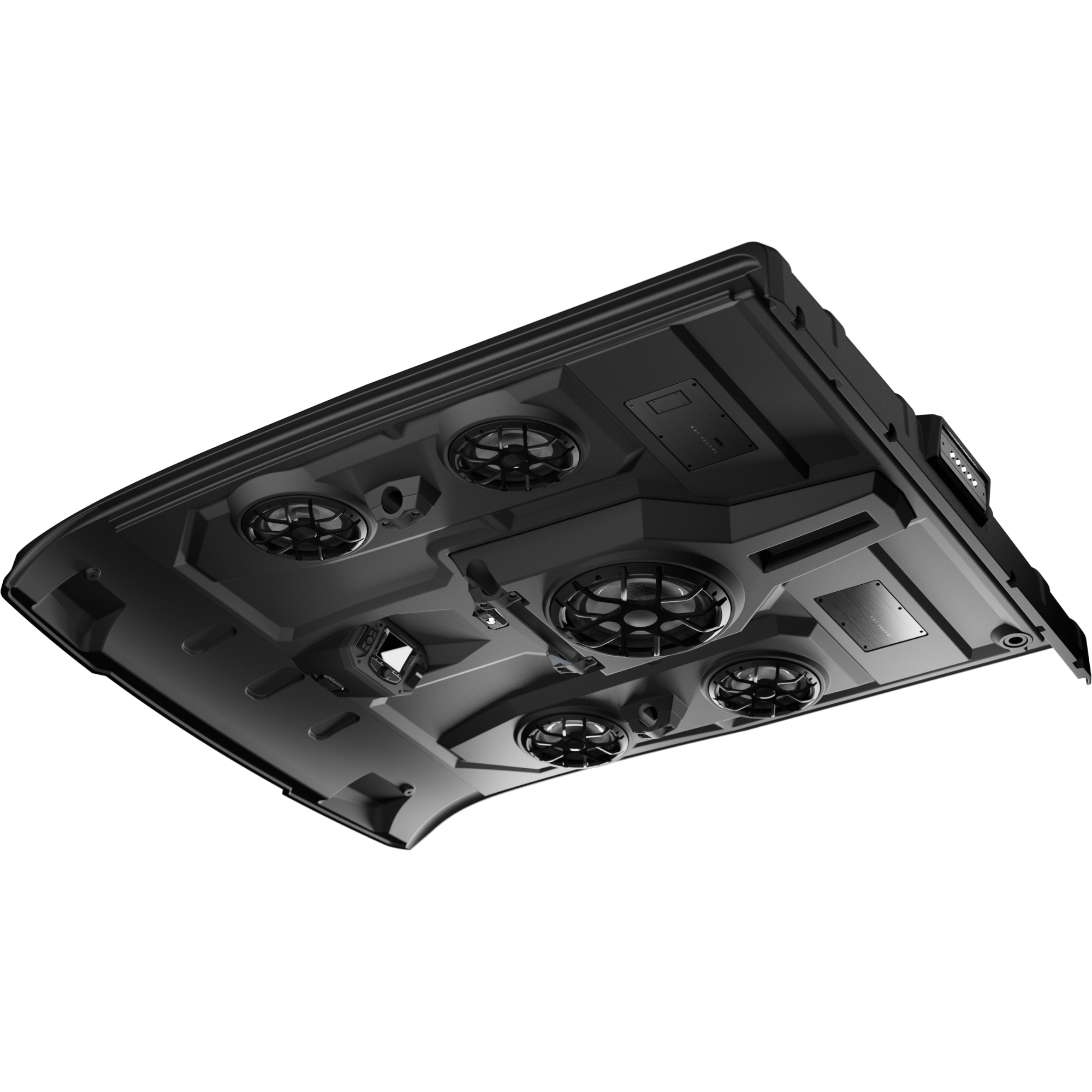 Techo Equipado para RZR Polaris Wet Sounds AR-5 Ranger Crew 5 Bocinas Sistema de Audio