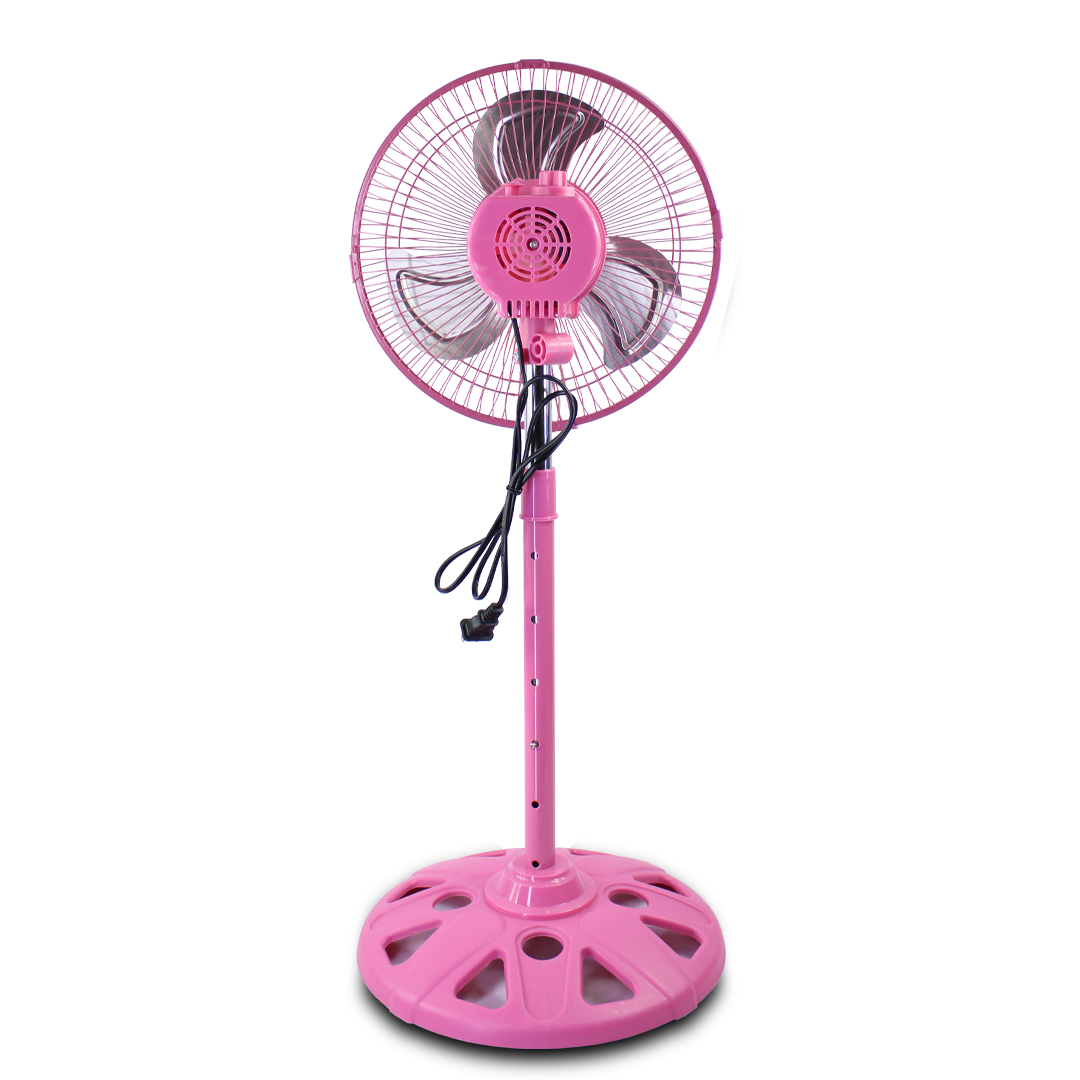 Duo Ventilador De Pedestal Metalico Negro 10 Pulgadas Con 3 Aspas Giratorio 