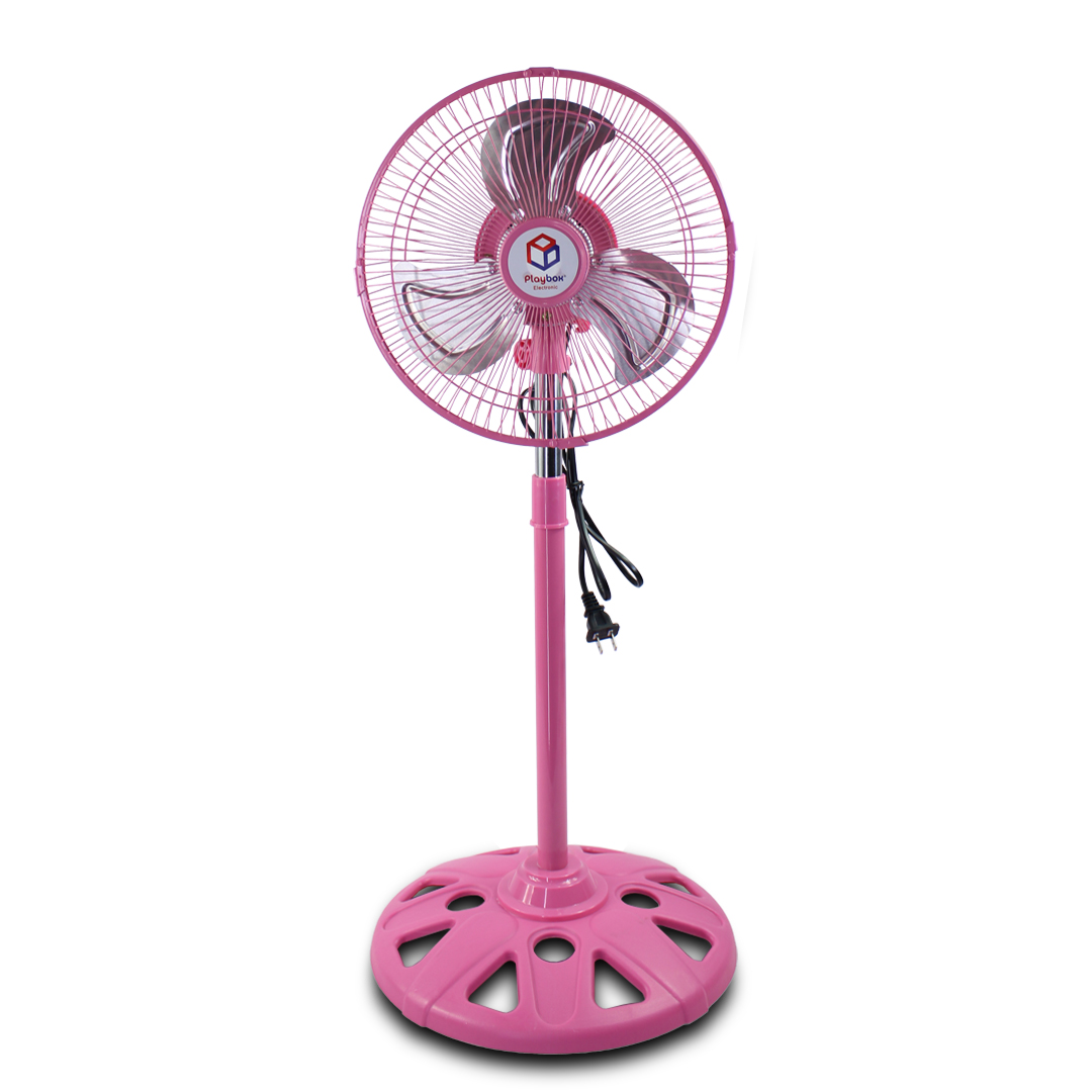 Duo Ventilador De Pedestal Metalico Negro 10 Pulgadas Con 3 Aspas Giratorio 