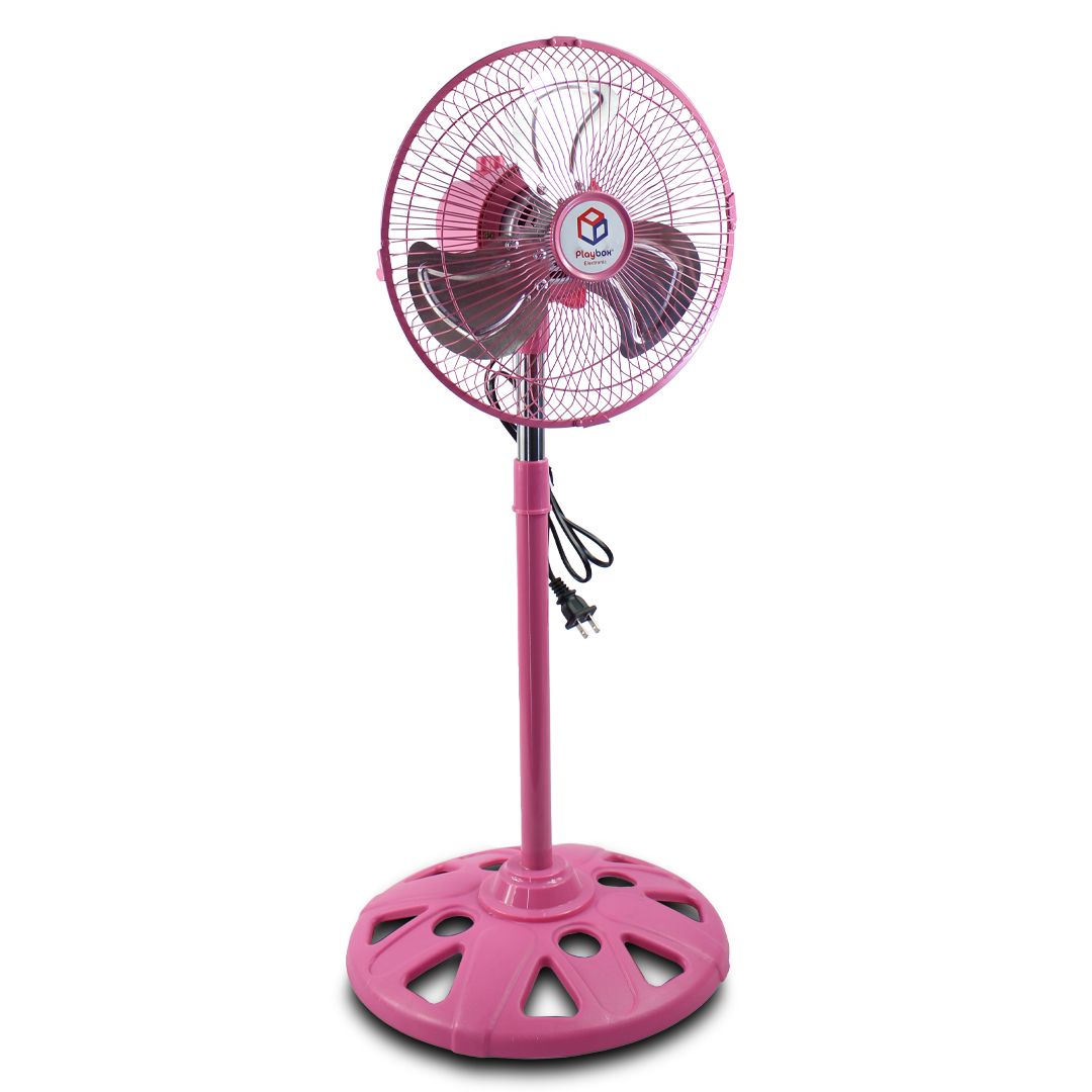 Duo Ventilador De Pedestal Metalico Negro 10 Pulgadas Con 3 Aspas Giratorio 