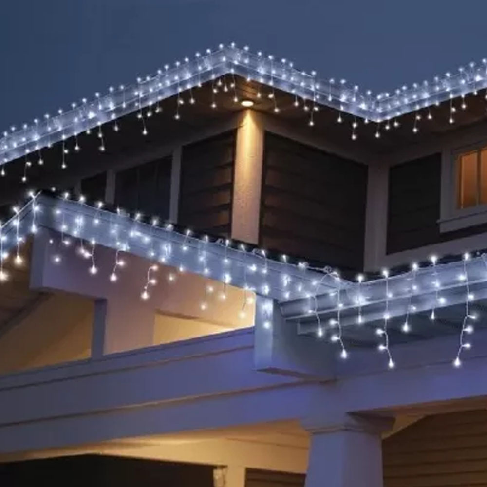 Cascada de Luces Navideñas Led 300 Focos Luz Blanca brillante