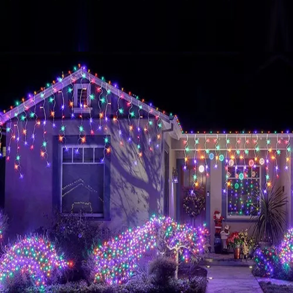 Cascada de Luces Navideñas Led 300 Focos Luz Multicolor brillante