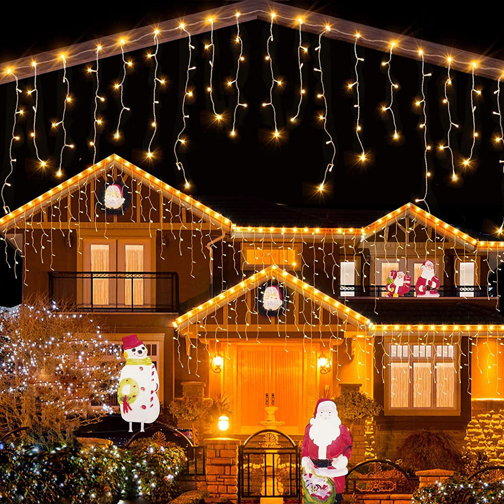 Cascada de Luces Navideñas Led 500 Focos Luz Cálida brillante