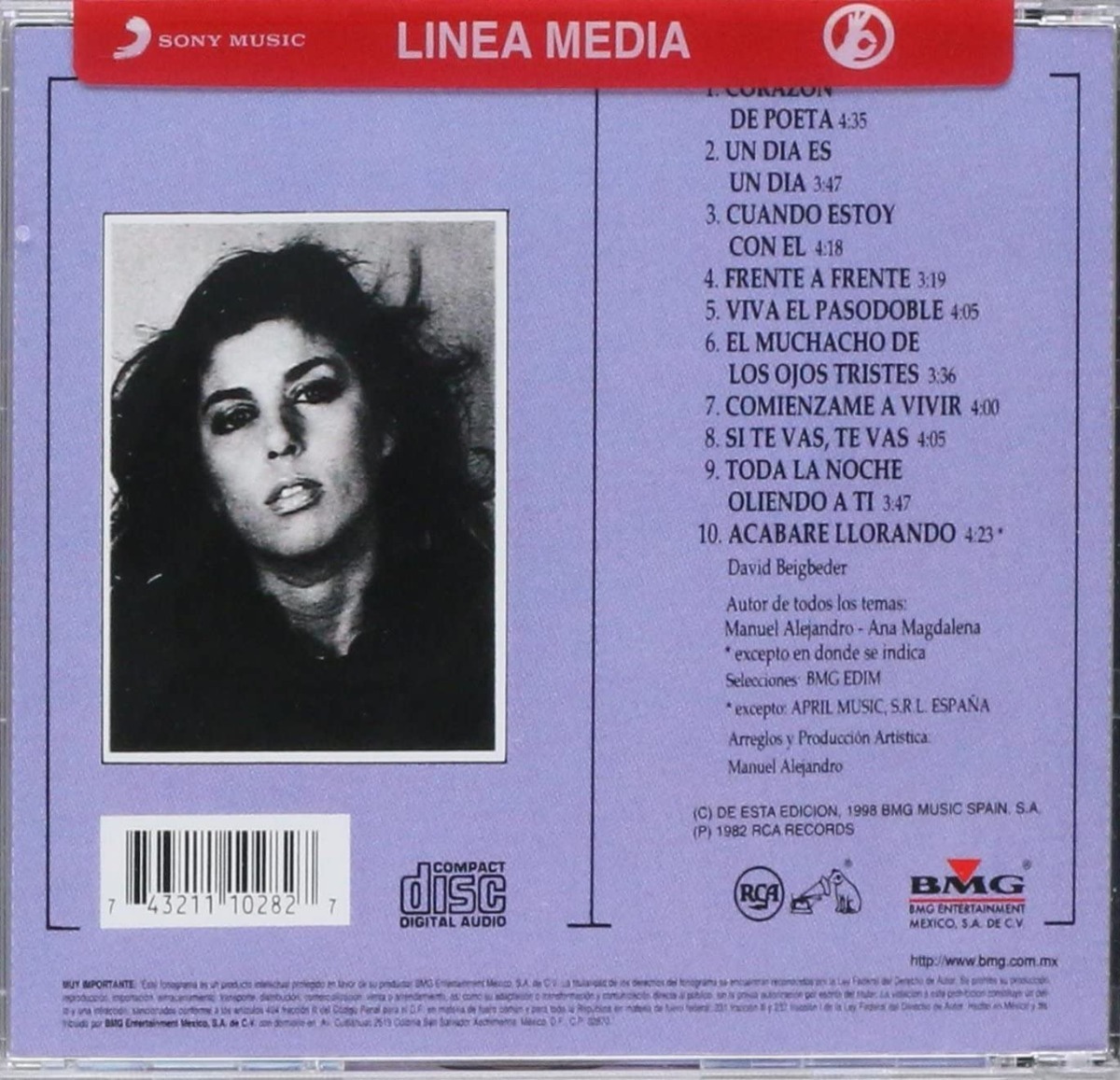 Jeanette - Corazon De Poeta - Disco Cd