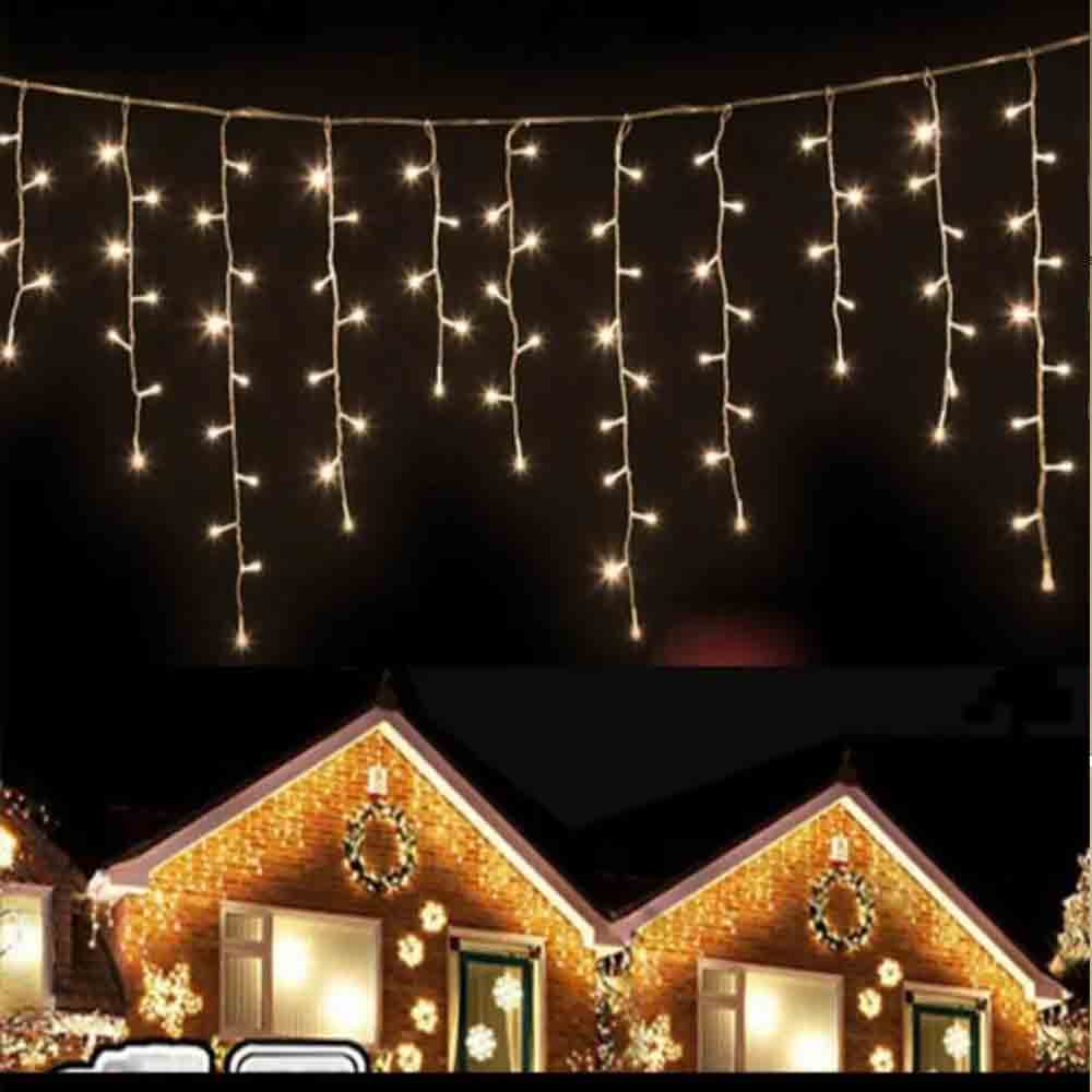 Cascada de Luces Navideñas Led 500 Focos Luz Cálida brillante