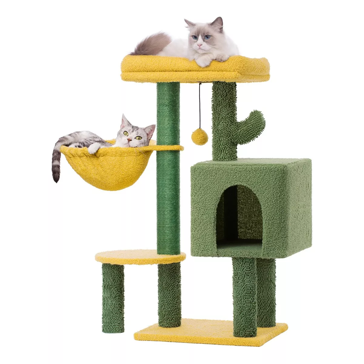 Árbol Rascador Con Casa Para Gatos Casa Varios Niveles