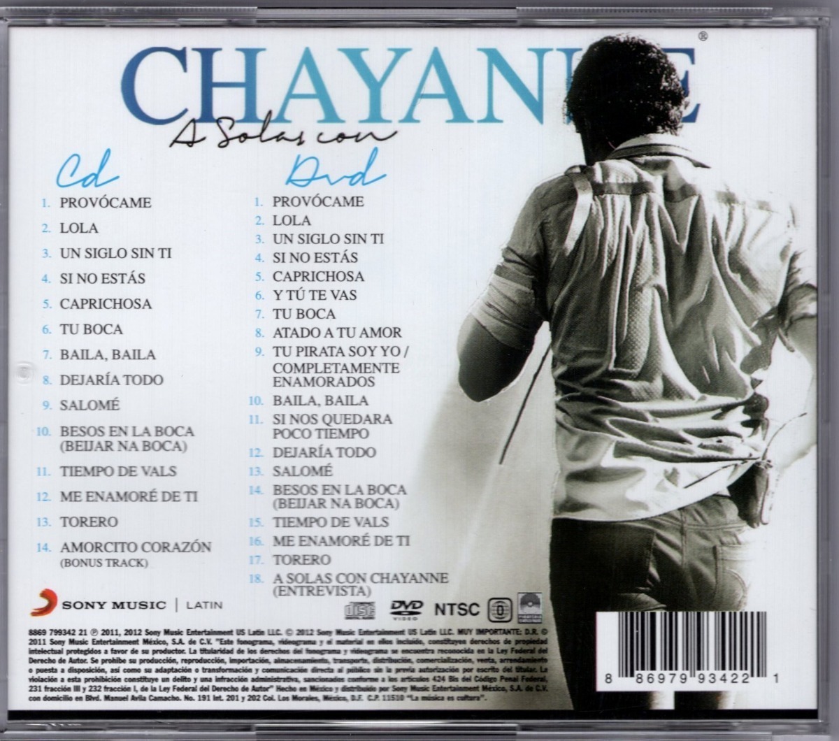 A Solas Con Chayanne - Disco Cd + Dvd - Nuevo 14 Canciones